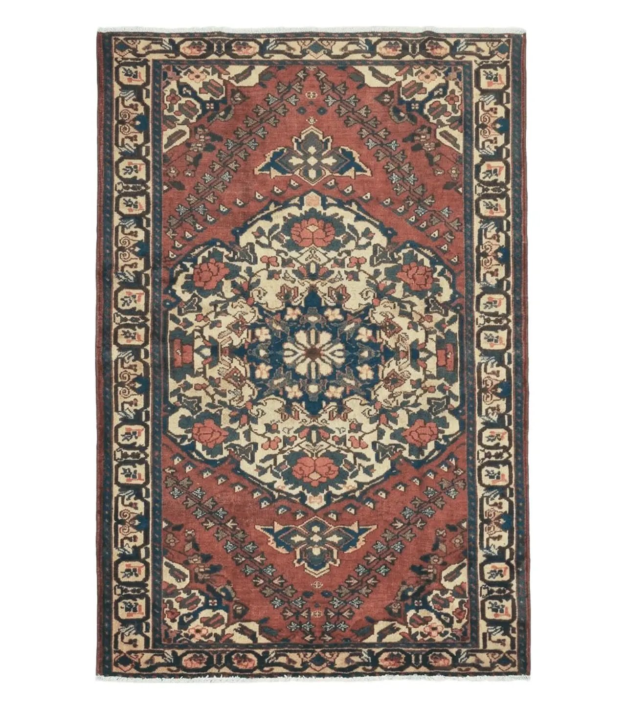 4' X 7' Antique 1920 Handmade Turkish Medallion Wool Rug Veg Dye Nice by Jewel Rugs