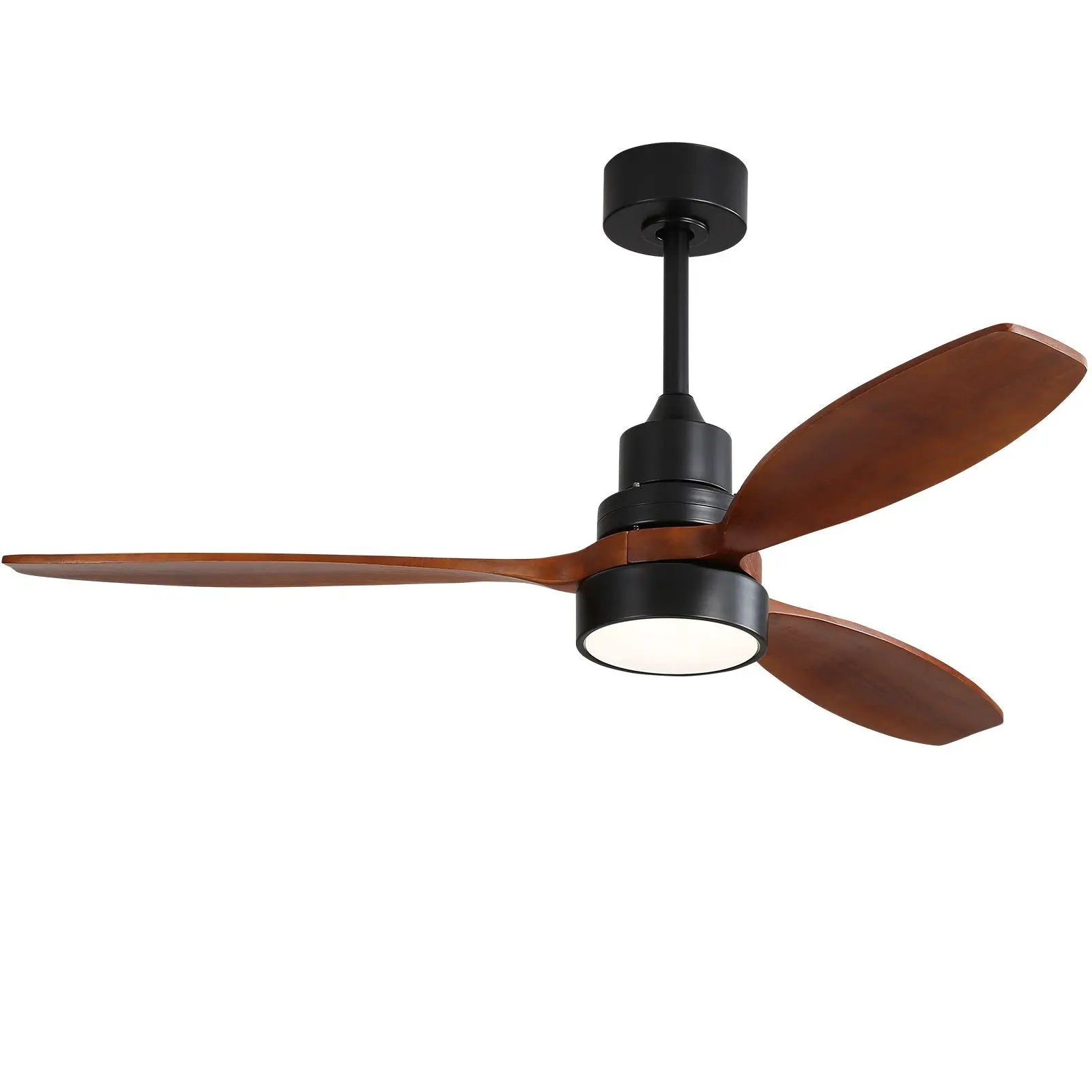 Ceiling Fan With Reversible DC Motor, LED Light, Solid Blades, Remote Control by Unique Piece Furniture