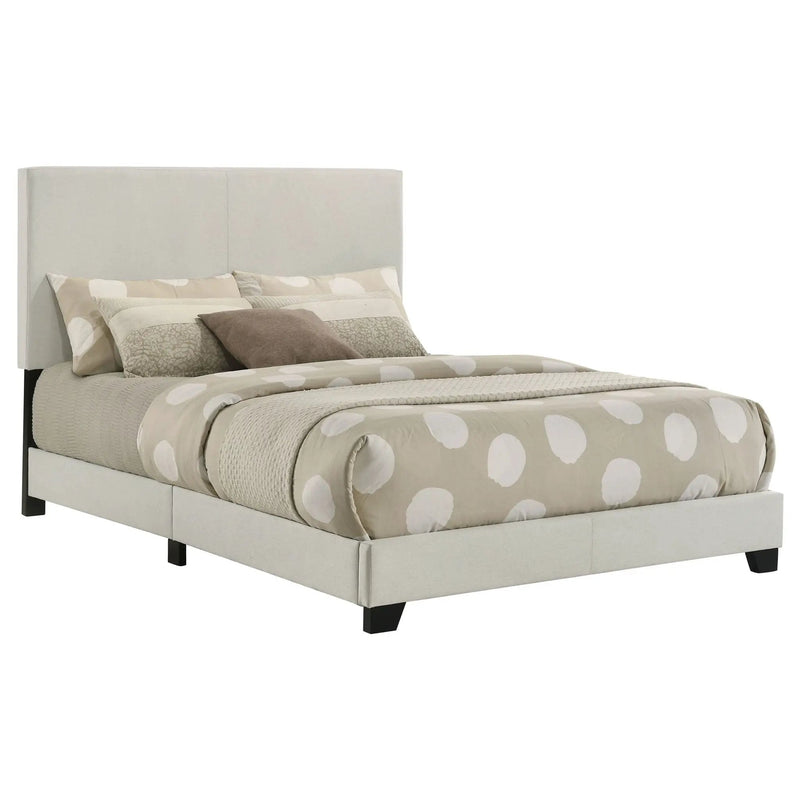 Dorian Fabric Upholstered Full Panel Bed Cream by Unique Piece Furniture
