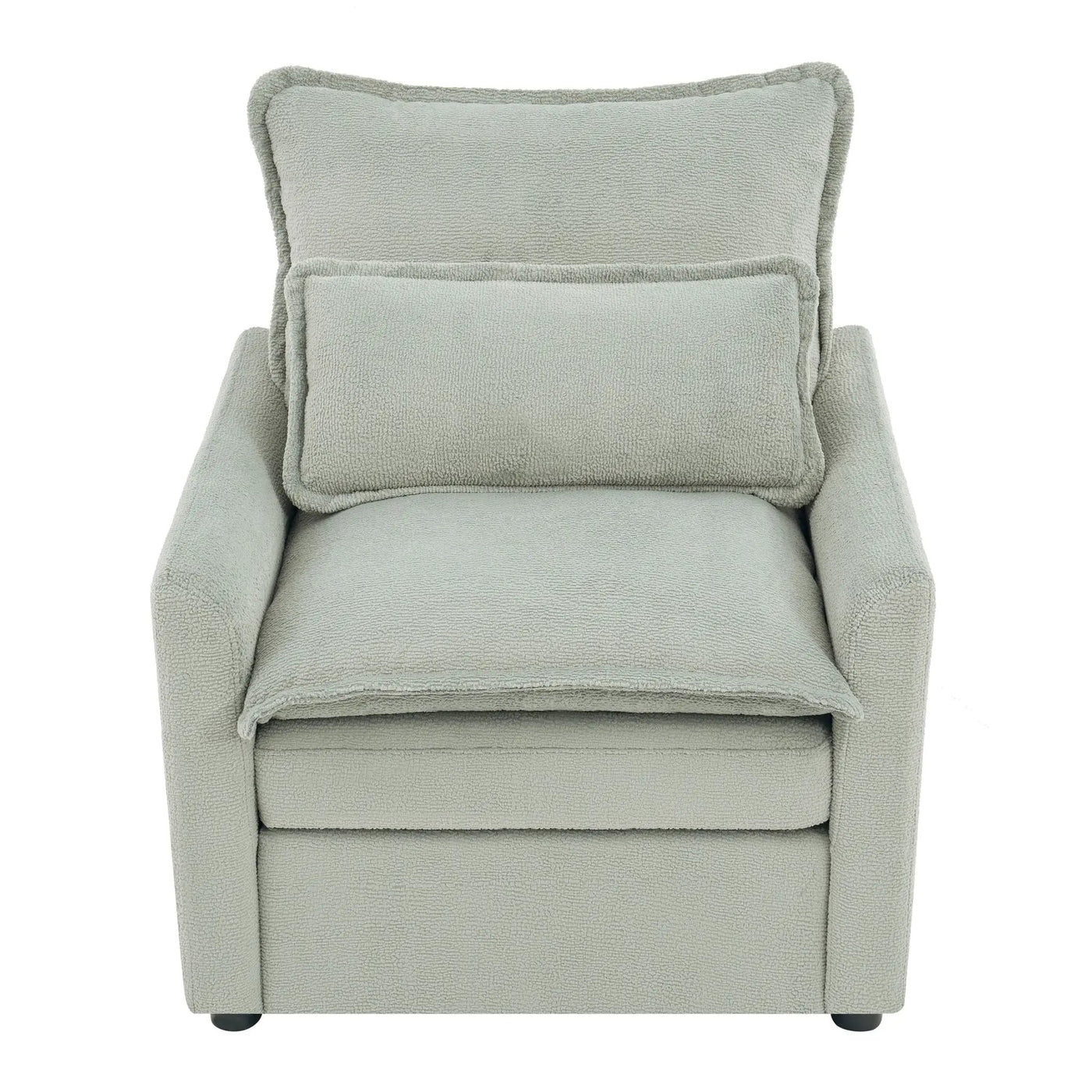 Modern Single Seat Accent Chair With Side Storage Pockets by HouseOfZazla