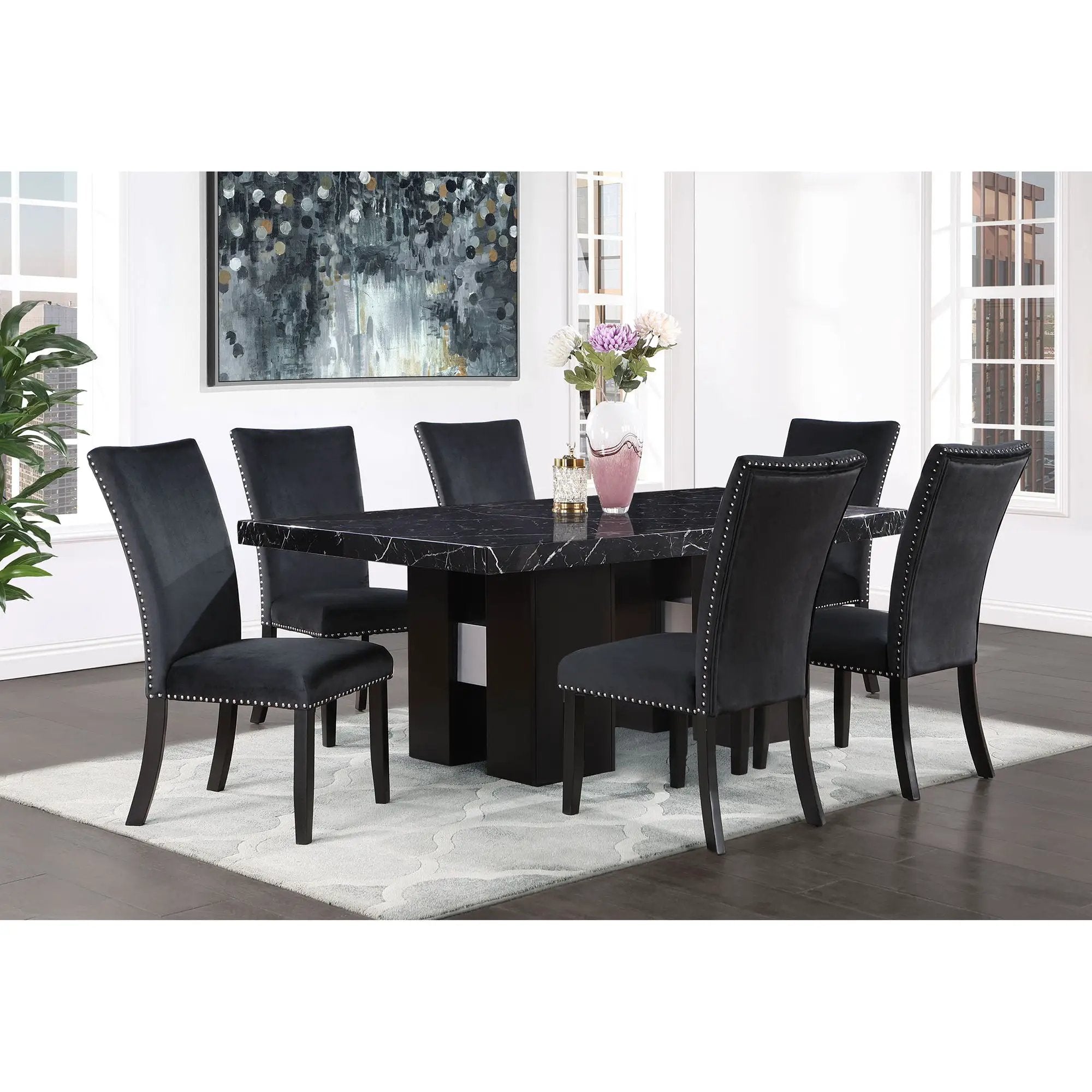 Jhoanna - Dining Chairs (Set of 2) - Black by Unique Piece Furniture