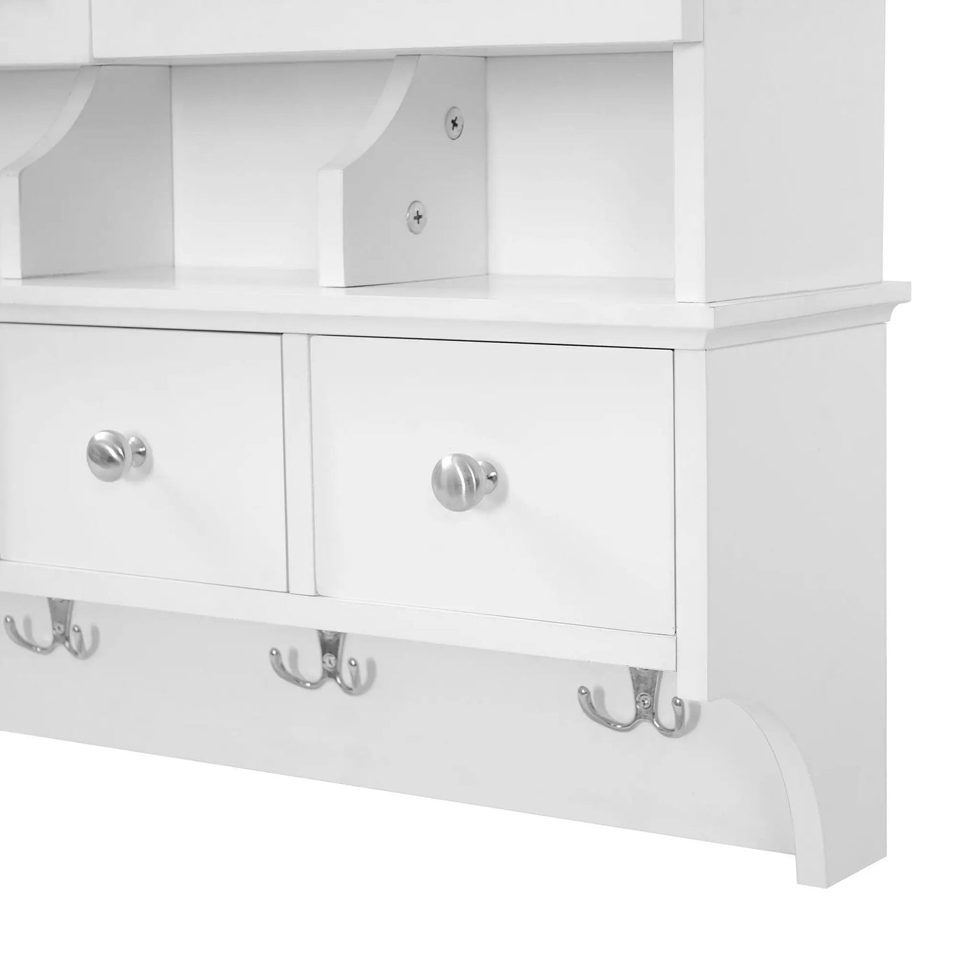 Modern Bathroom Mirror Cabinet With Drawers, Organizer Hooks, And High-Definition Mirrors by HouseOfZazla