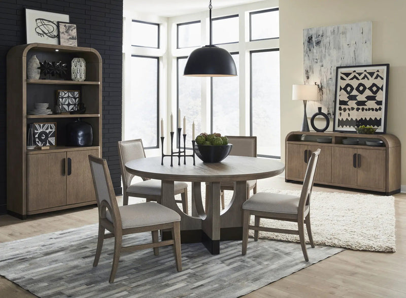 Tristan - 60" Round Dining Table - Swiss Coffee by Unique Piece Furniture