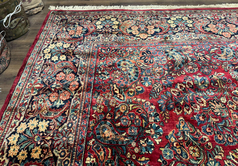 Palace Size Antique Persian Sarouk Rug 12x18 by Jewel Rugs