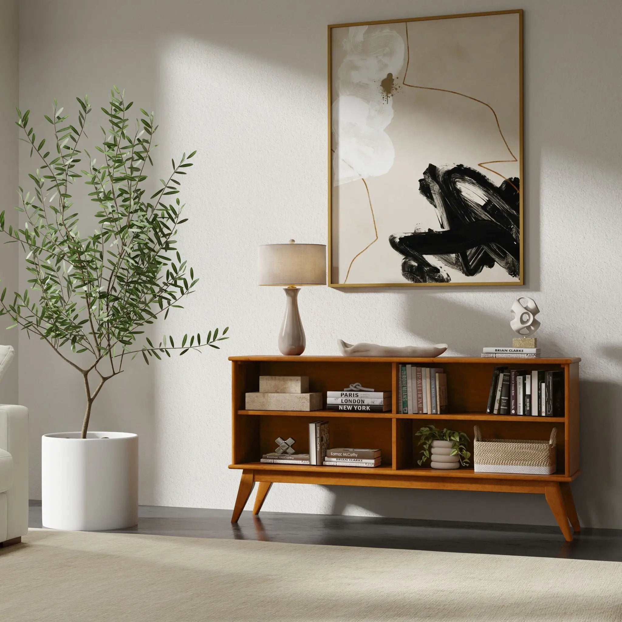 Draper - Handcrafted Low Bookcase by Unique Piece Furniture