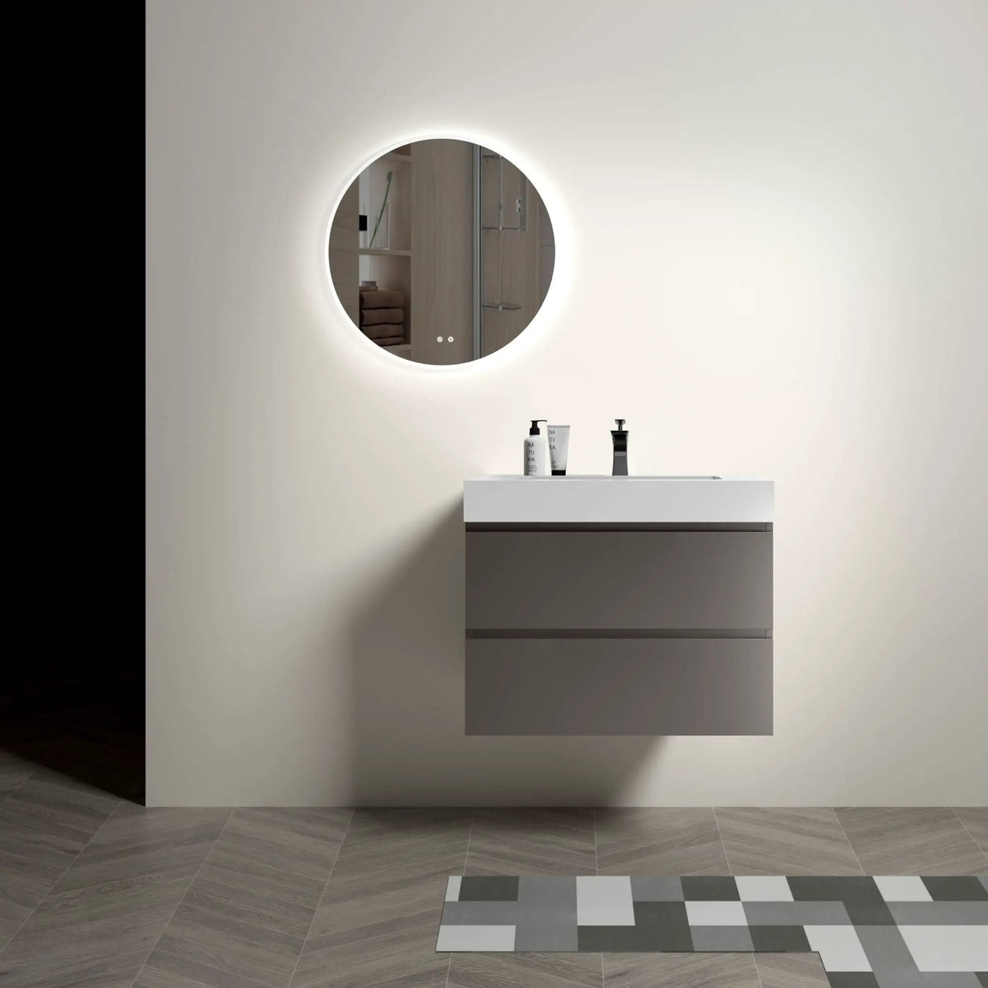 Alice - Bathroom Vanity With Sink, Wall Mounted, Floating by Unique Piece Furniture