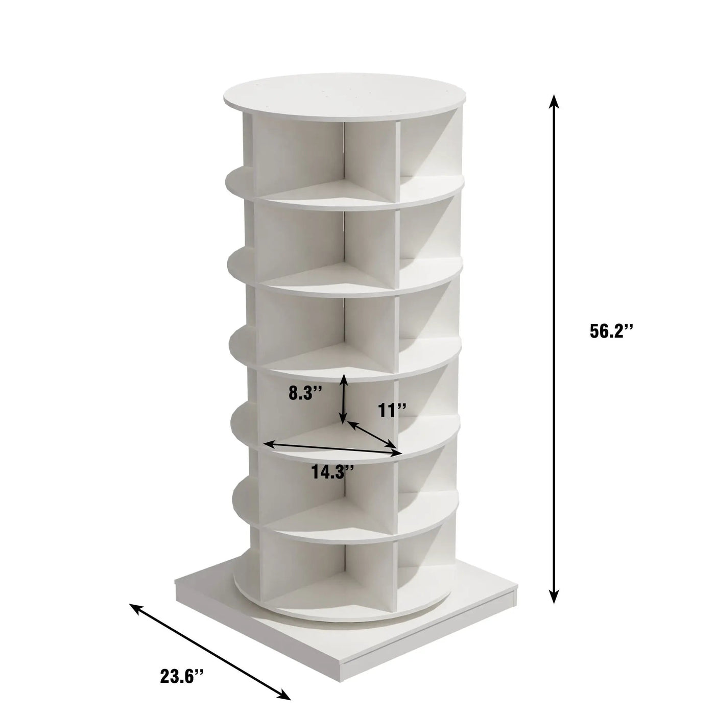 360 Rotating Shoe Cabinet 6 Layers by HouseOfZazla