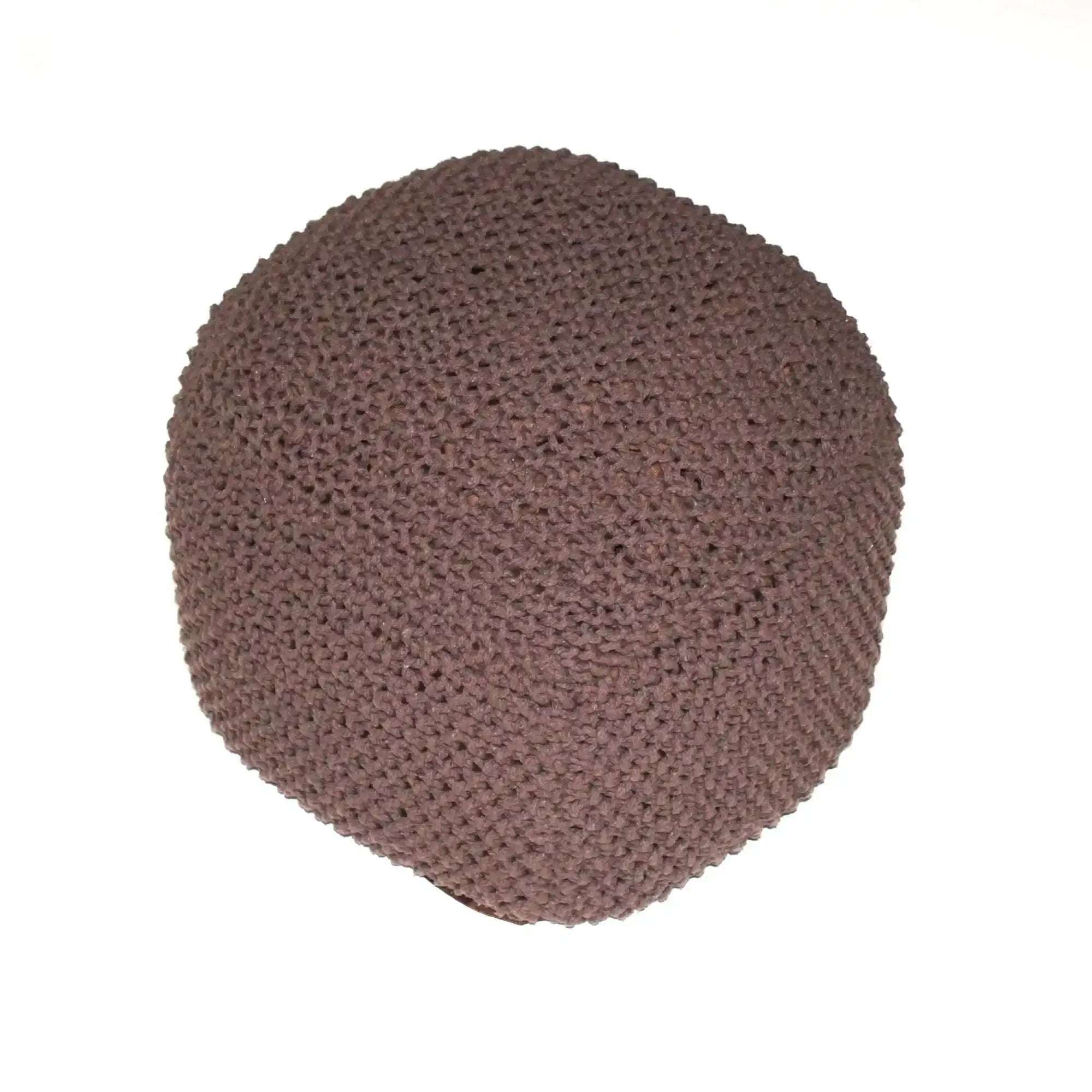 Semi Rounded Pouf Cable Knitted Perfect Seating by HouseOfZazla