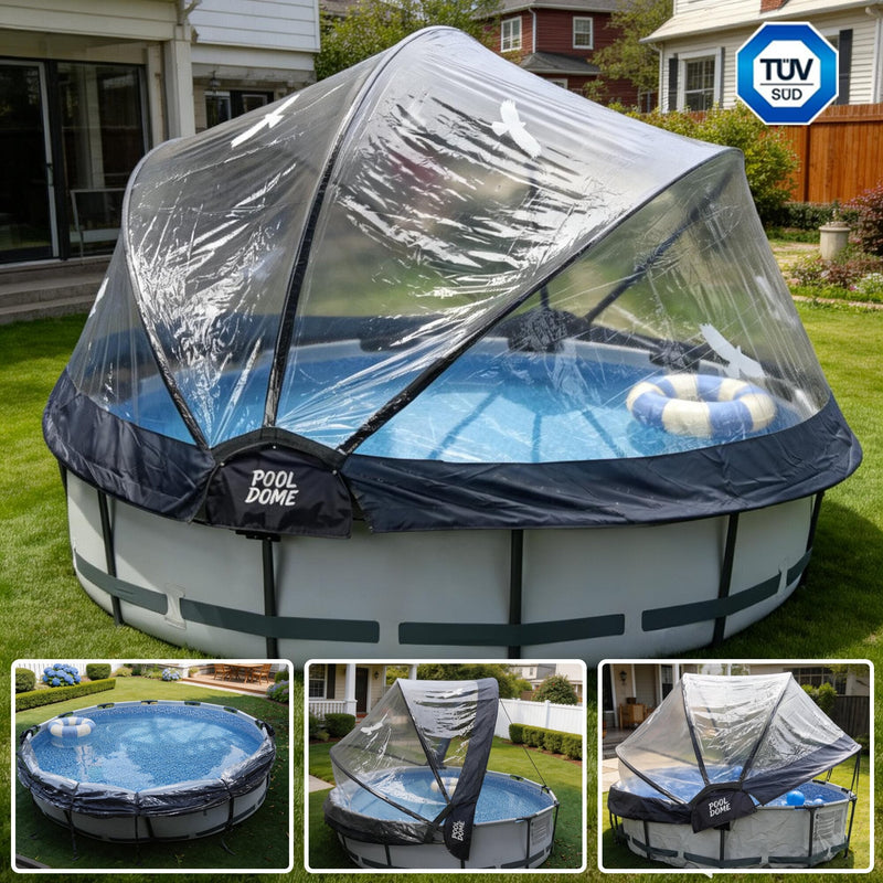 15 Ft Round Multifunctional All Weather Pool Dome Enclosure by HouseOfZazla