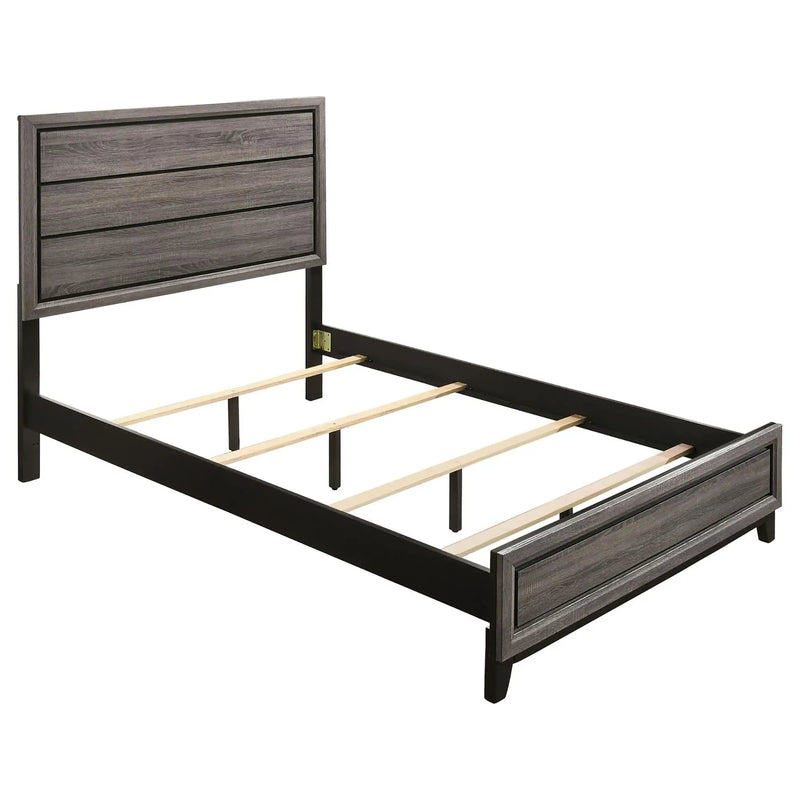 Queen Panel Bed Accents - Gray by HouseOfZazla