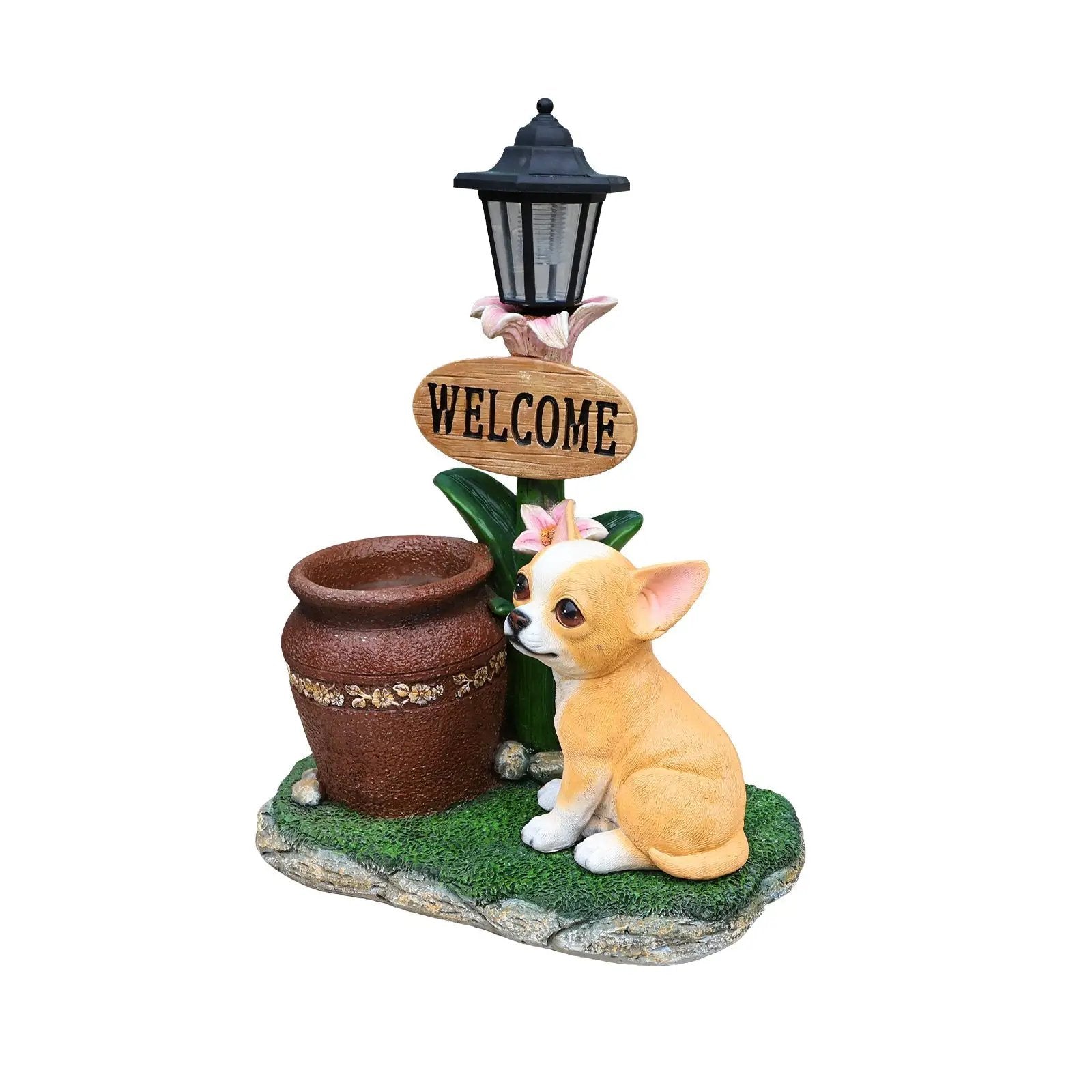 Sitting Corgi Dog Planter Outdoor Decor by HouseOfZazla