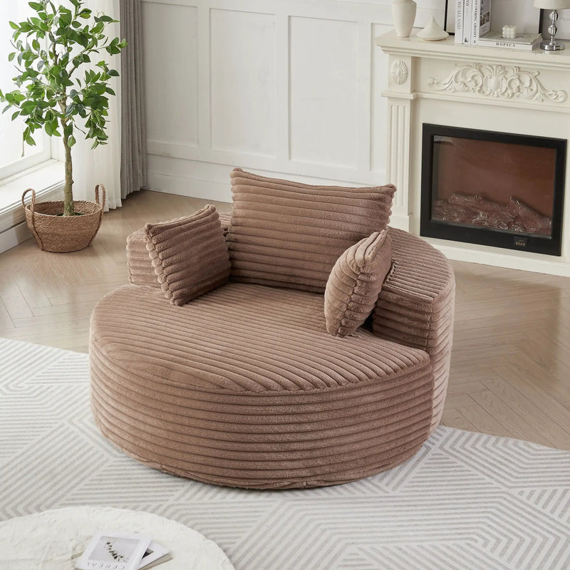 Modern Single Sofa With Backrest Pillow For Living Room by HouseOfZazla