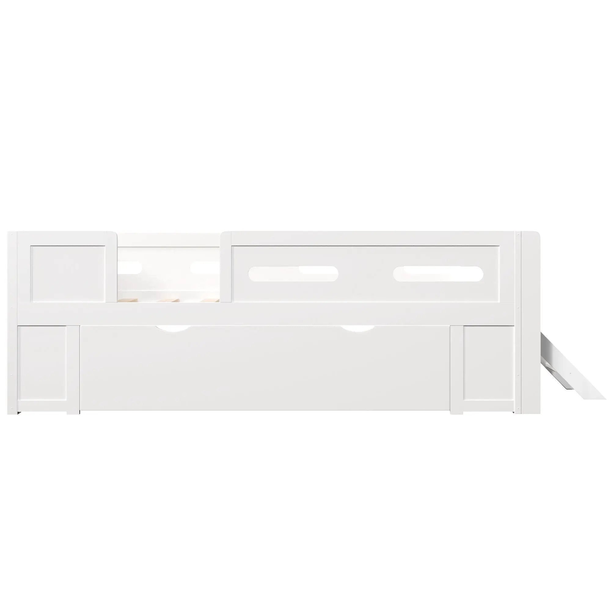Platform Bed With Guardrail And Drawer by HouseOfZazla