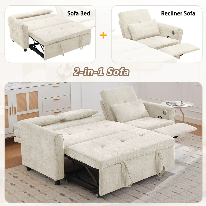 3 Seater Sofa Bed And Reversible Recliner by HouseOfZazla
