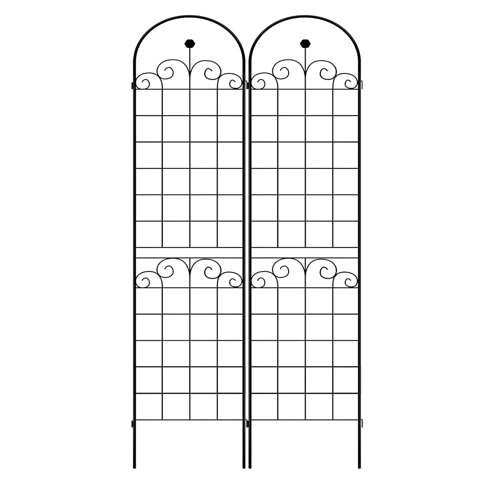 Metal Garden Trellis For Climbing Plants Outdoor Rustproof Plant Support Rose Trellis Netting Trellis by HouseOfZazla