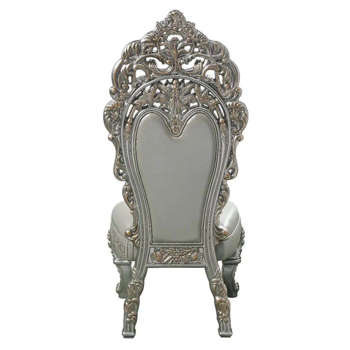 Sandoval - Side Chair (Set of 2) - Beige Synthetic Leather & Champagne by Unique Piece Furniture