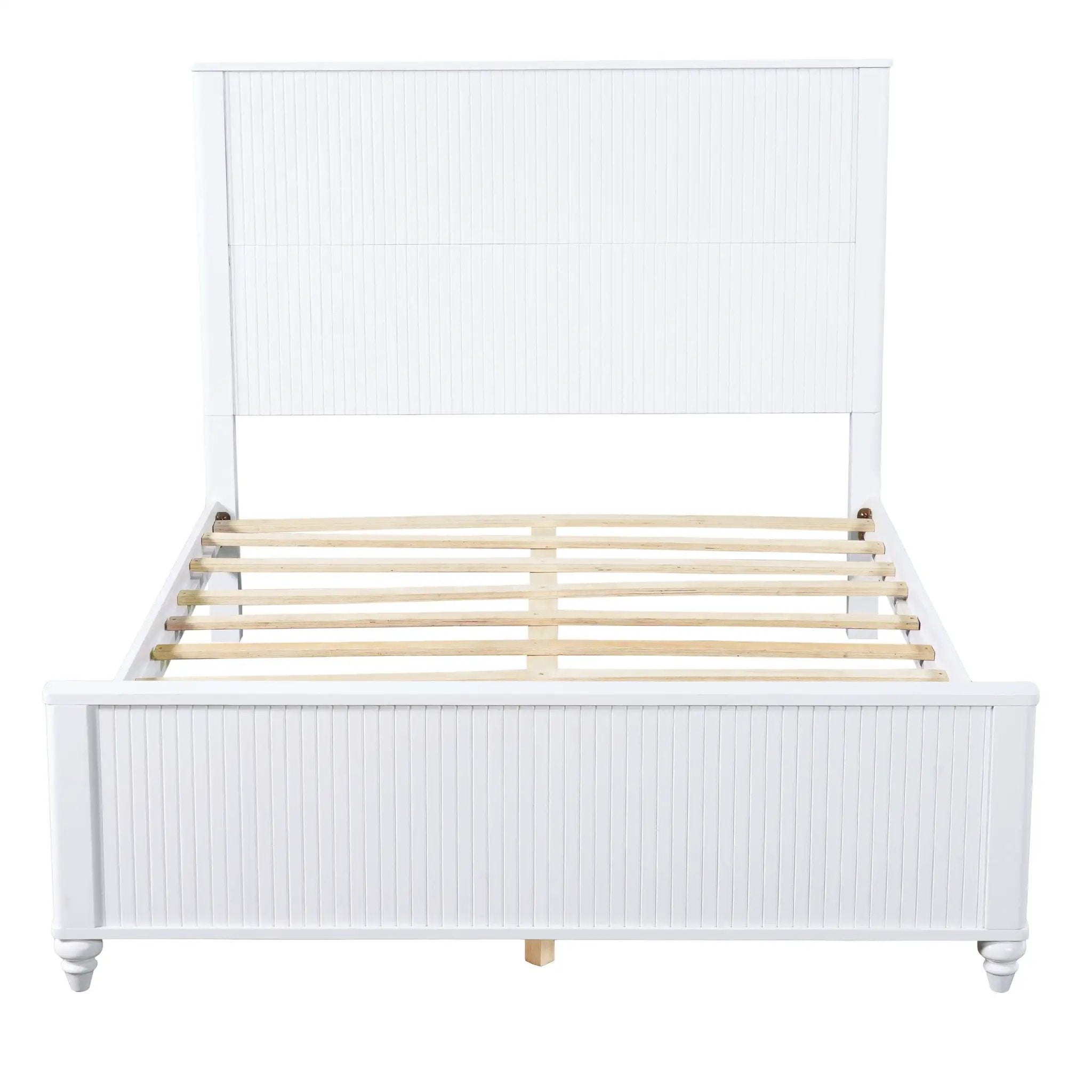 White Queen Size Bed Frame by HouseOfZazla