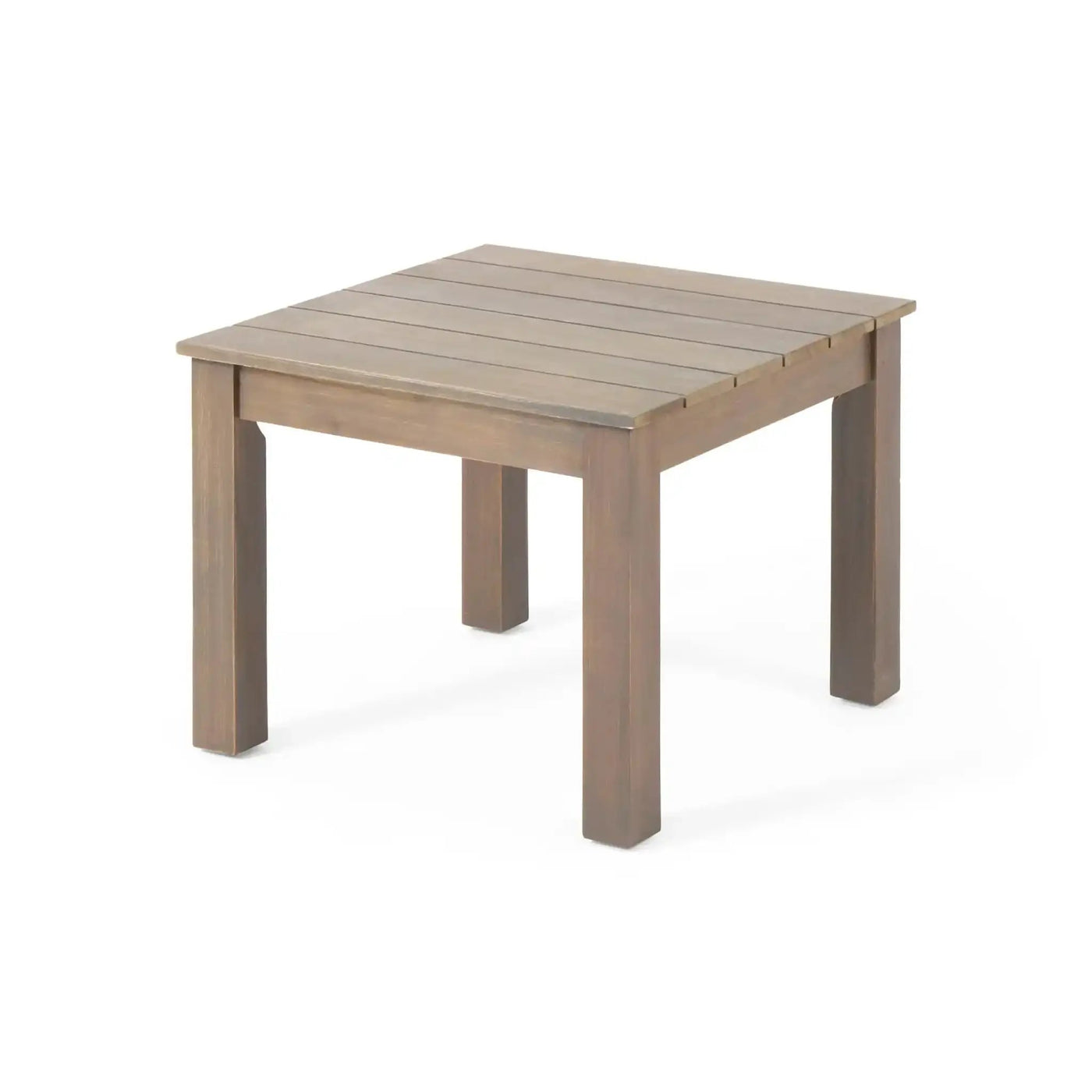 Halcyon Outdoor Side Table With Slat Design by HouseOfZazla