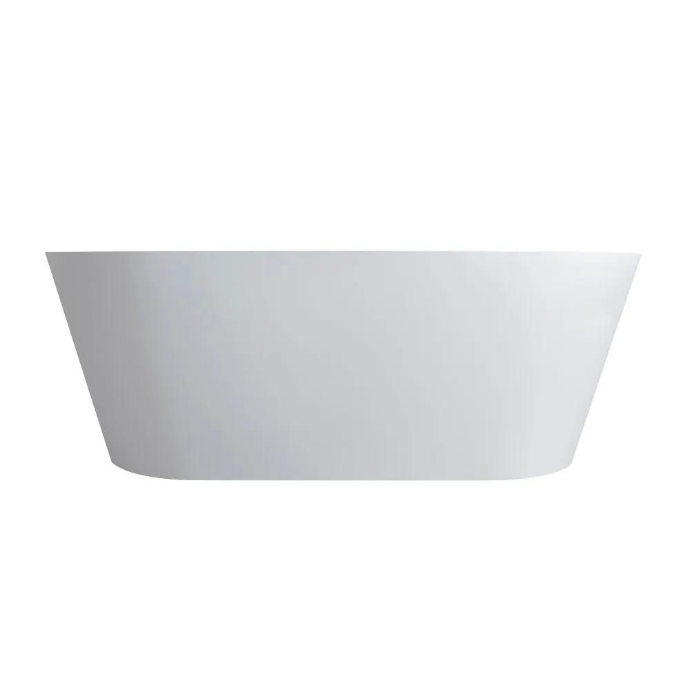 Solid Surface Soaking Freestanding Bathtub For Bathroom - Matte White by HouseOfZazla