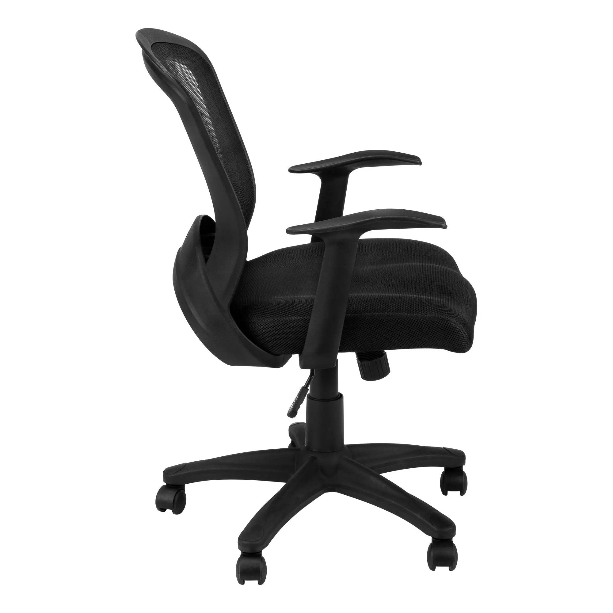 Office Chair, Adjustable Height, Swivel, Ergonomic, Armrests, Mesh - Black by Unique Piece Furniture