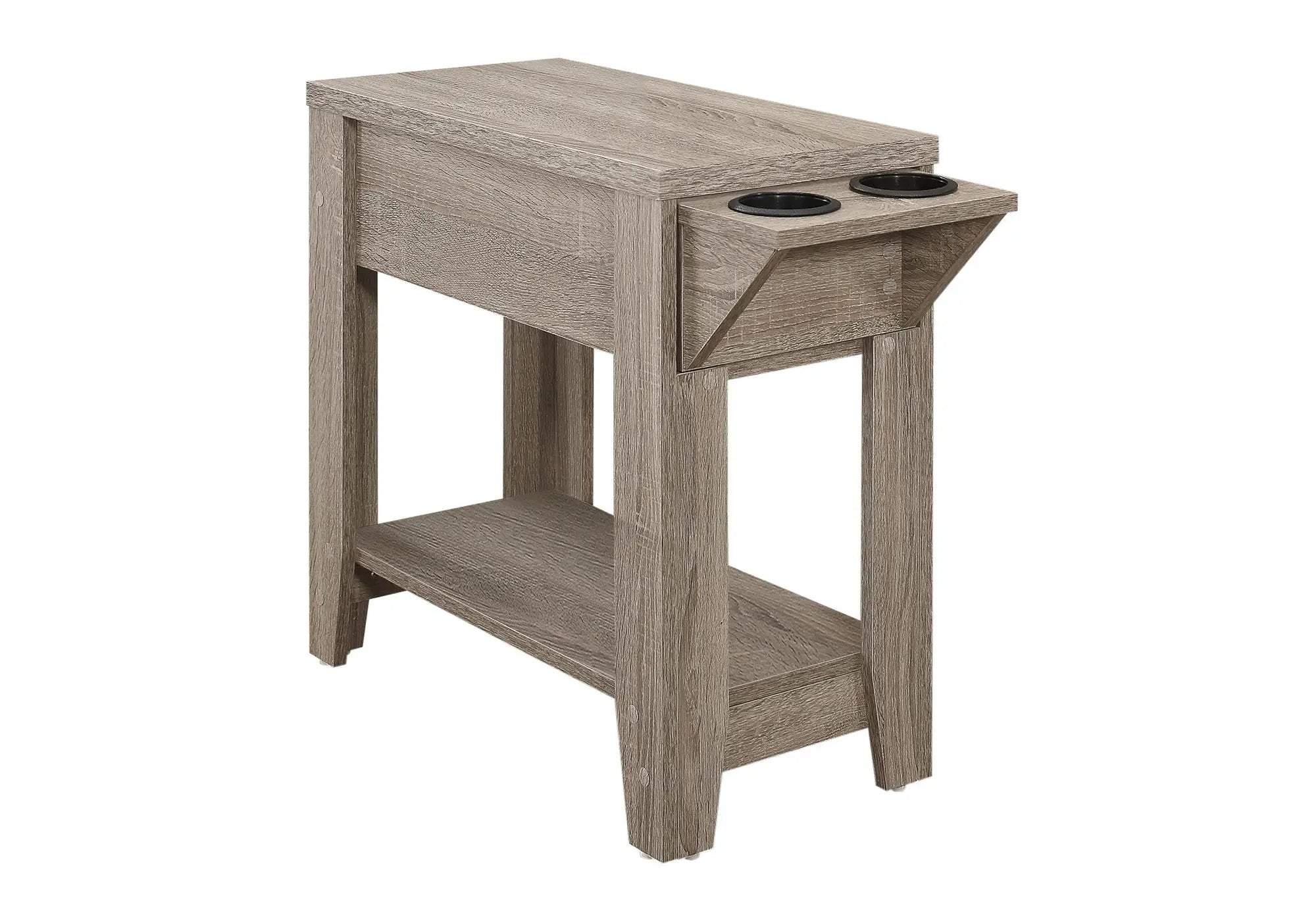 Accent Side Table with Storage and Built-In Lamp by HouseOfZazla