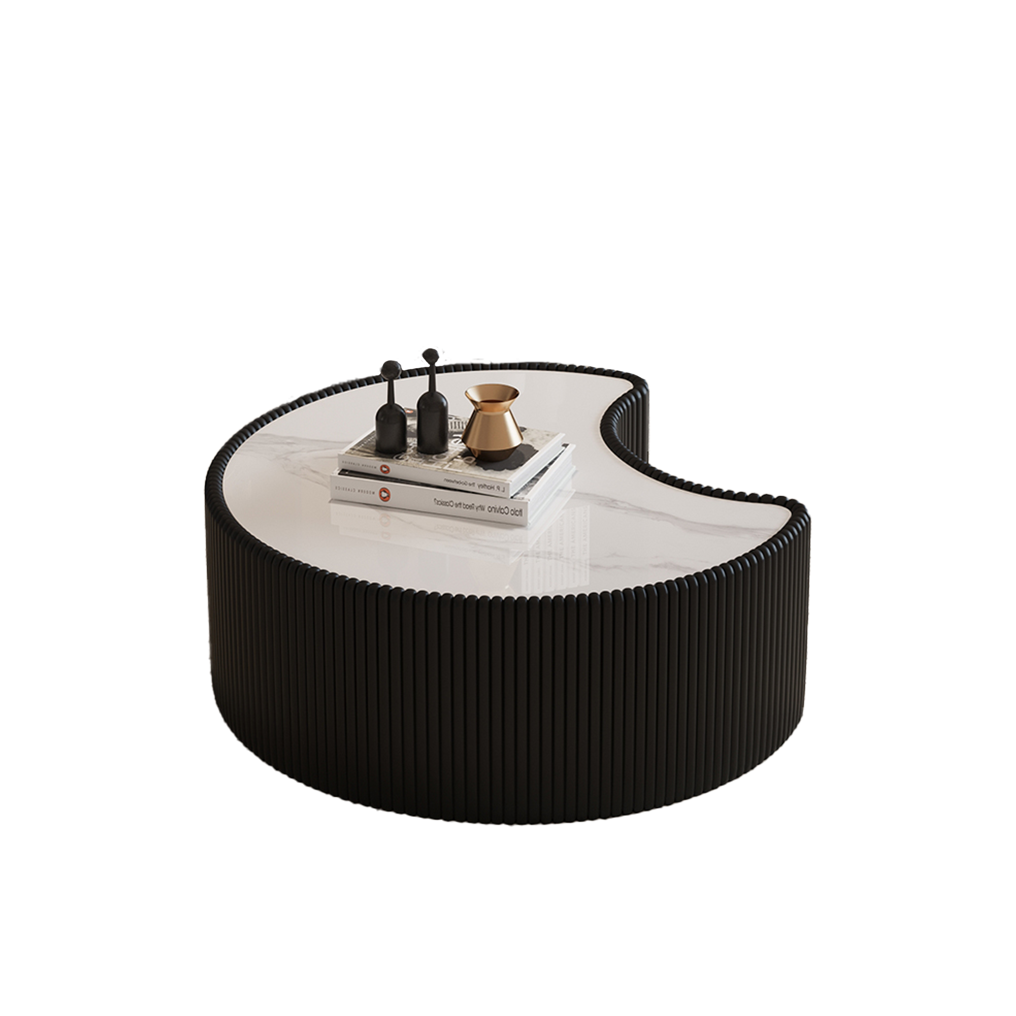 Light Sintered Stone Top Coffee Table by HouseOfZazla