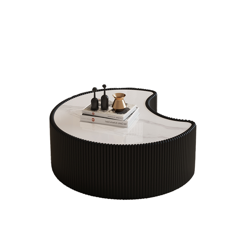 Light Sintered Stone Top Coffee Table by HouseOfZazla