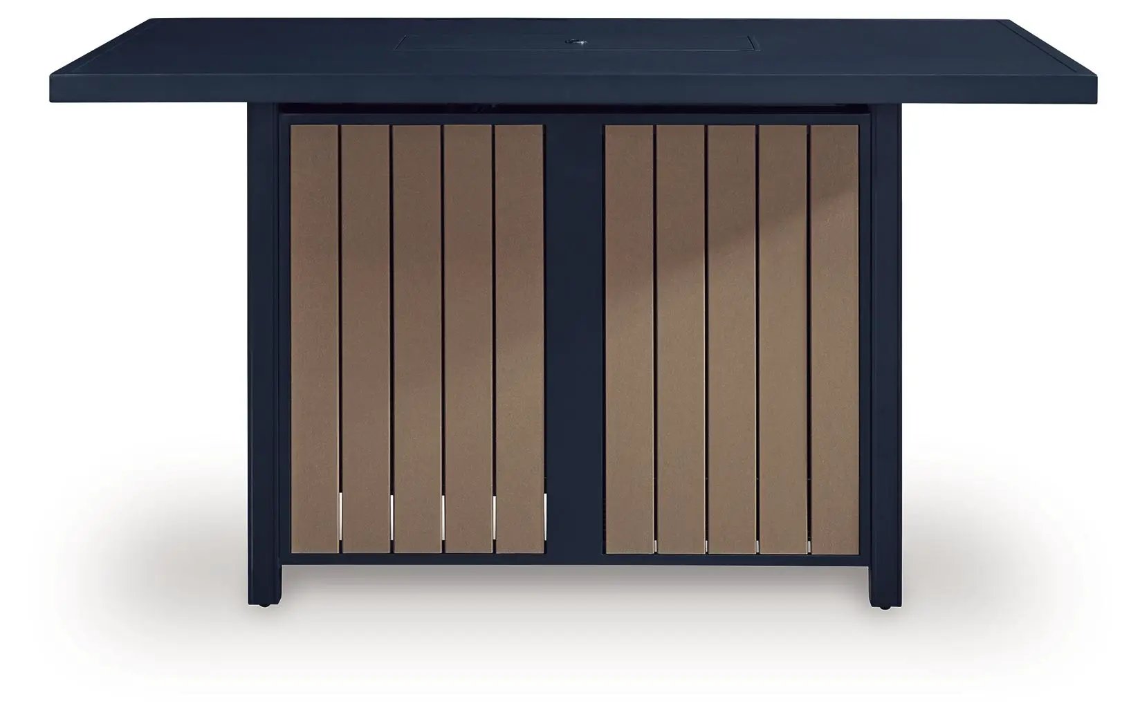 East Beach - Rectangular Bar Table With Fire Pit - Blue by Unique Piece Furniture