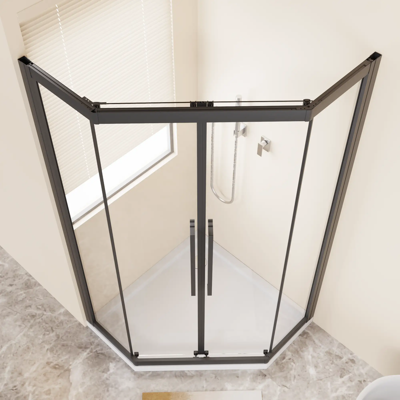 Neo-Angle Sliding Shower Enclosure 36"x72" by HouseOfZazla