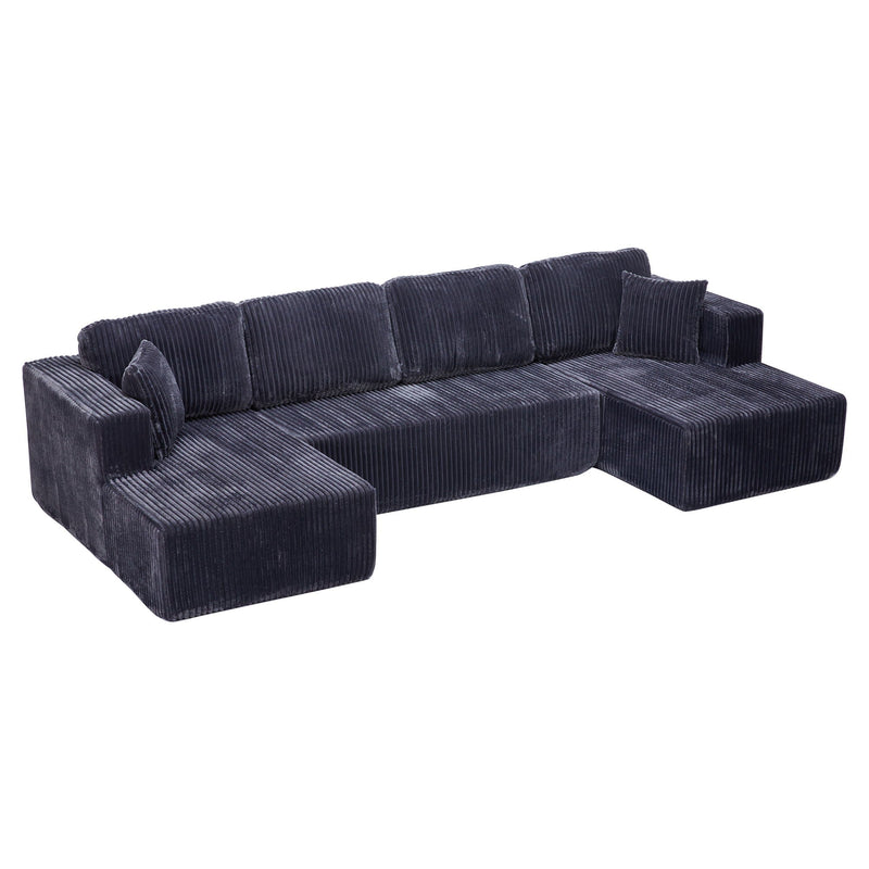 U-Shape Modular Sectional Sofa For Living Room by HouseOfZazla