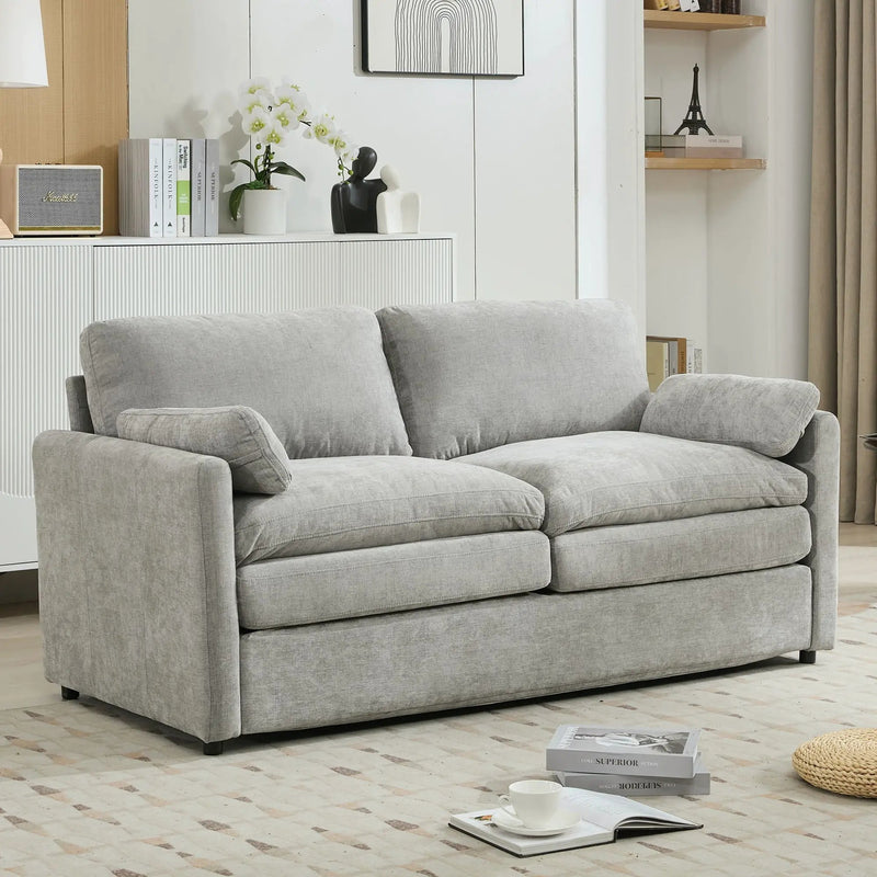 Cozy Upholstered Cushion Loveseat Sofa For Living Room by HouseOfZazla