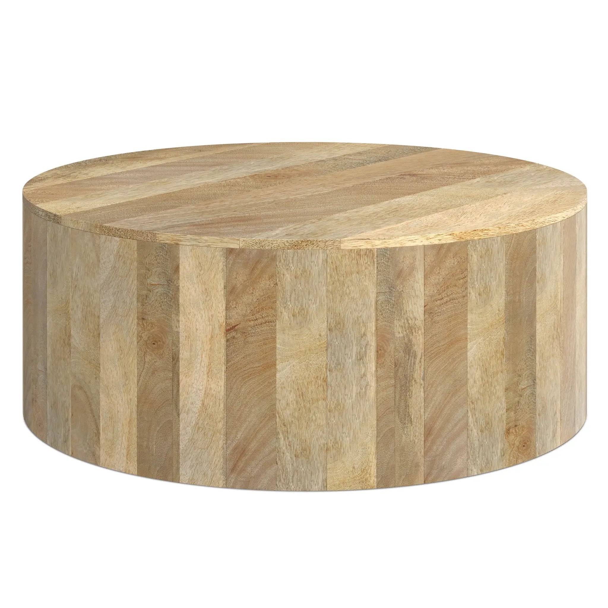 Millbury - Drum Coffee Table - Natural by Unique Piece Furniture