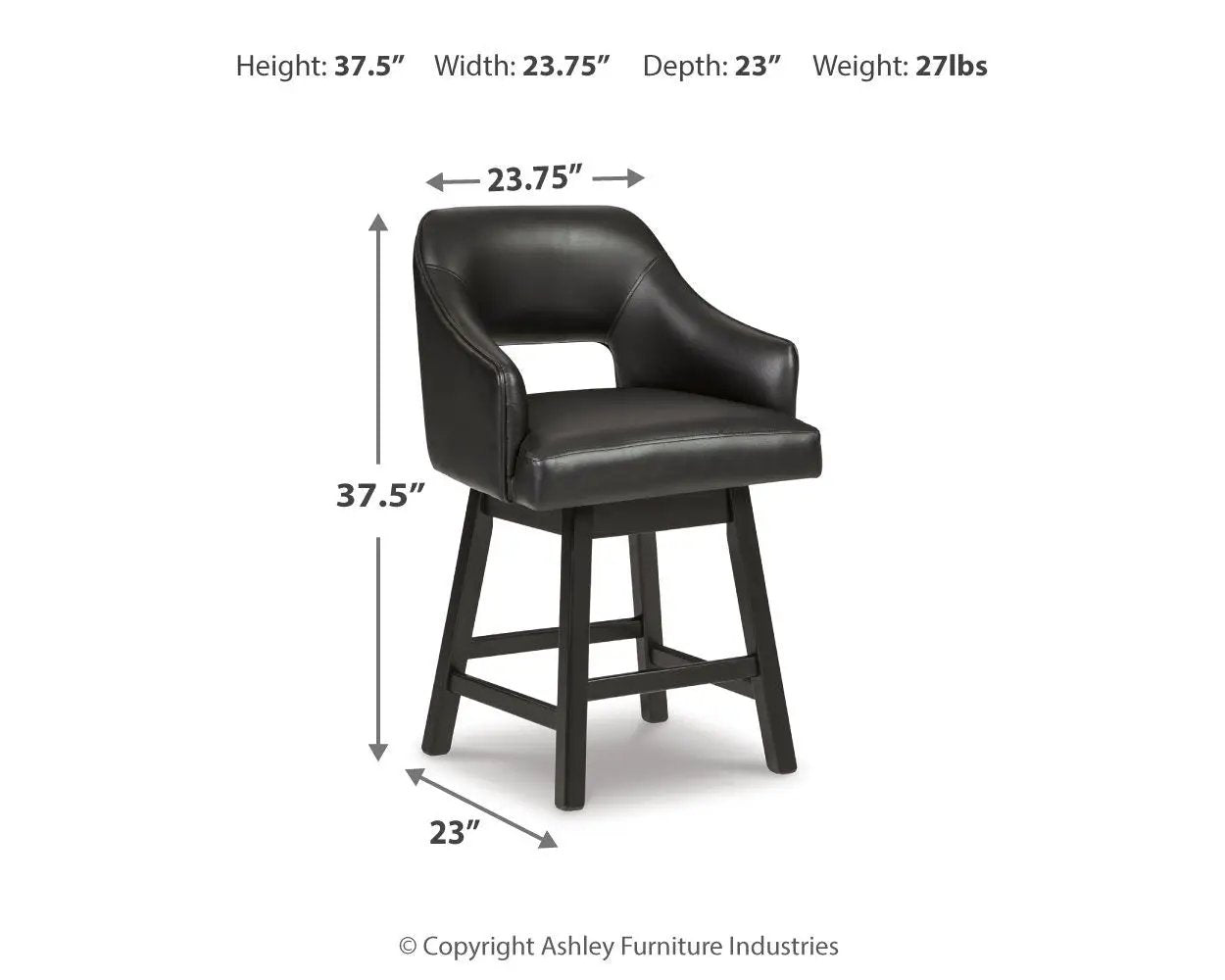 Tallenger - Upholstered Swivel Barstool (Set of 2) by Unique Piece Furniture