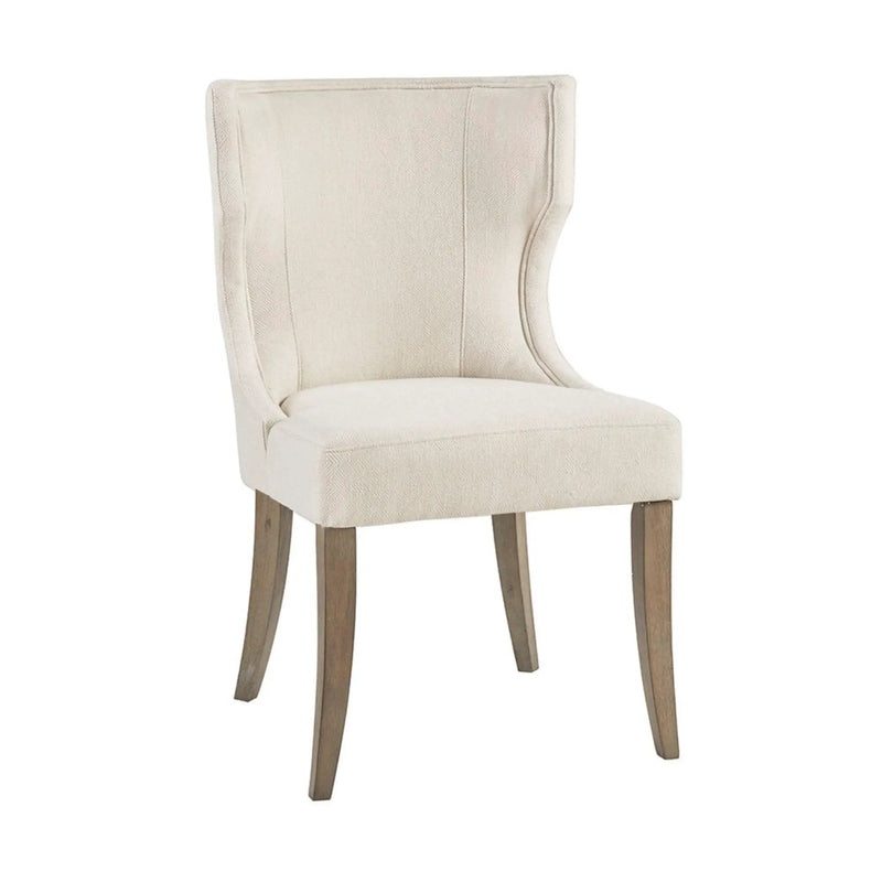 Elegant Design Dining Chair Polyester - Cream by Unique Piece Furniture