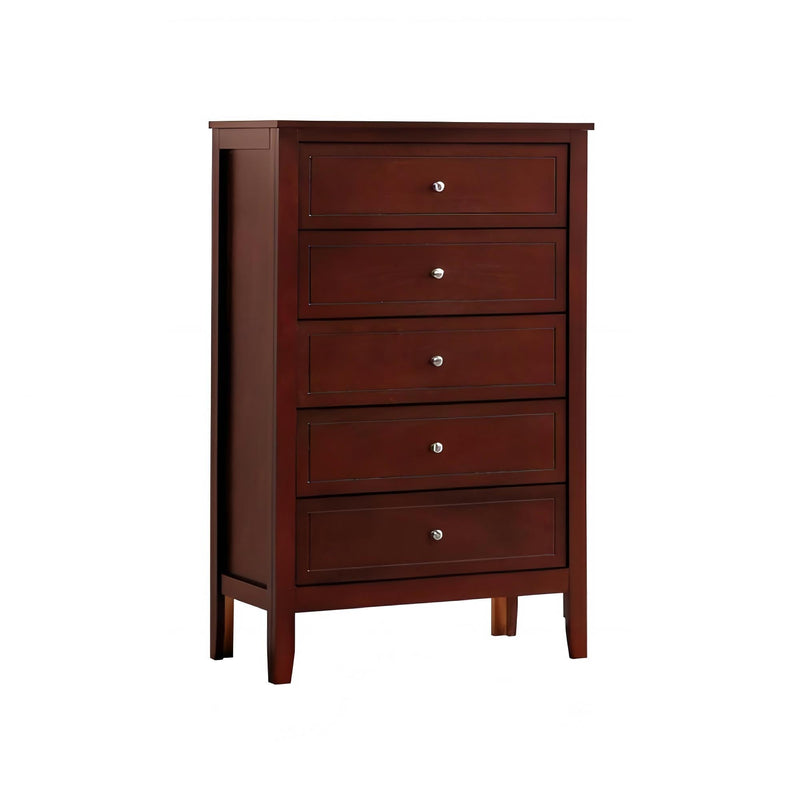 Daniel - Chest, 5 Drawer Storage Unit - Cherry by HouseOfZazla