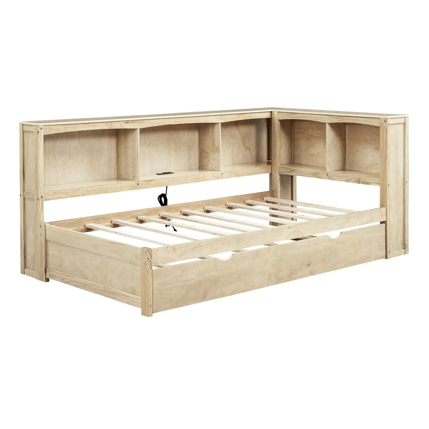 Daybed With Trundle, Storage Cabinets, USB Ports by HouseOfZazla