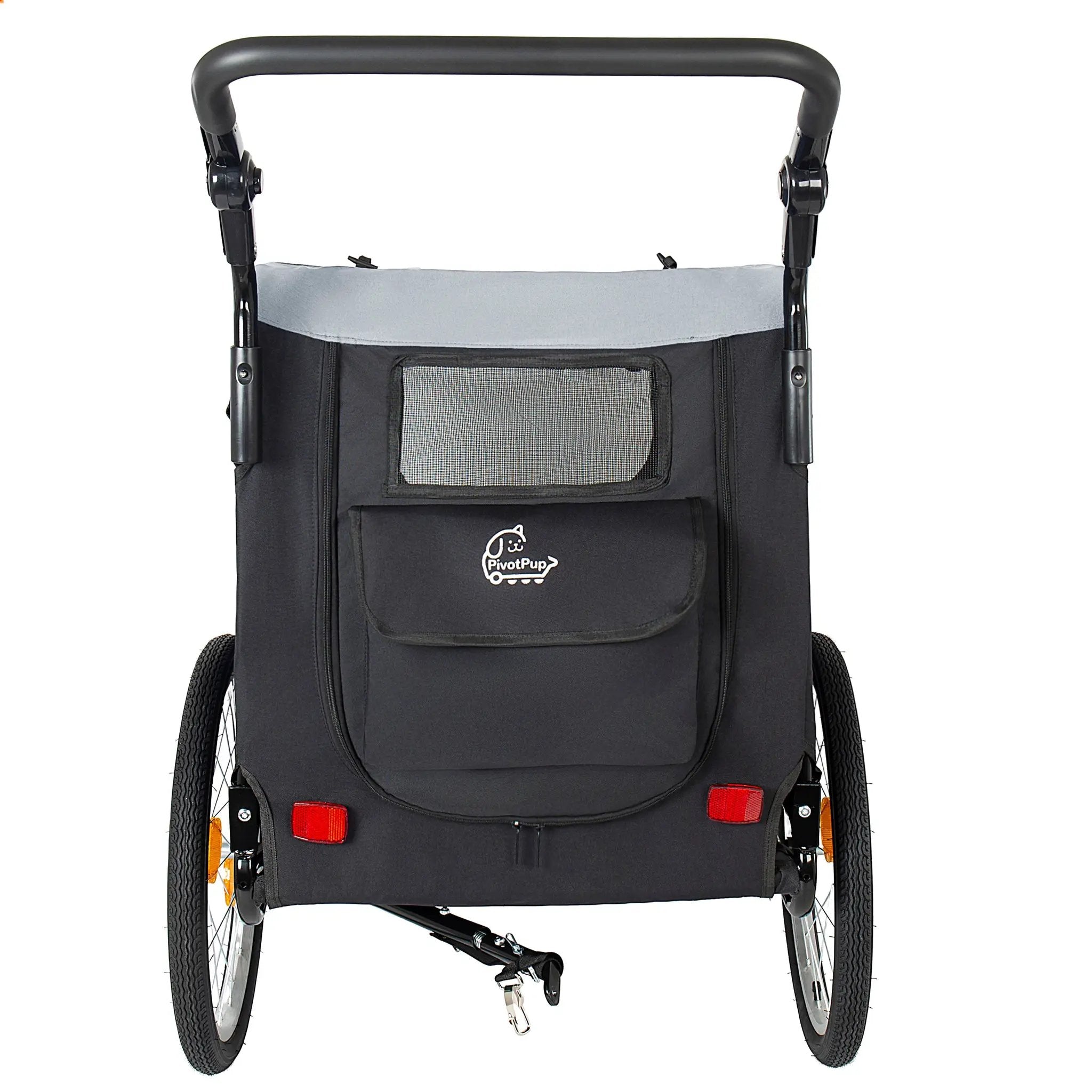 2-in-1 Bike Trailer & Pet Stroller for Dogs up to 110lbs by HouseOfZazla