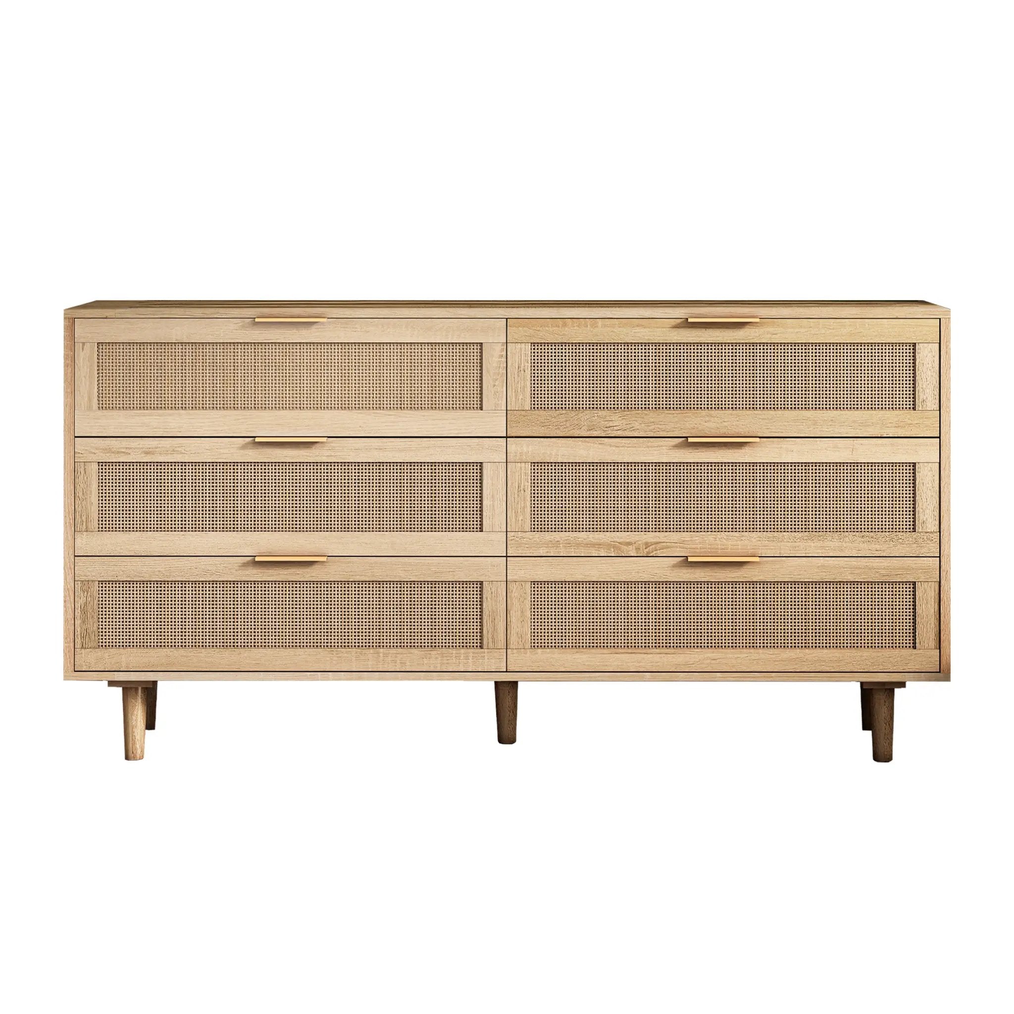 59.06" 6-Drawers Rattan Storage Cabinet by HouseOfZazla