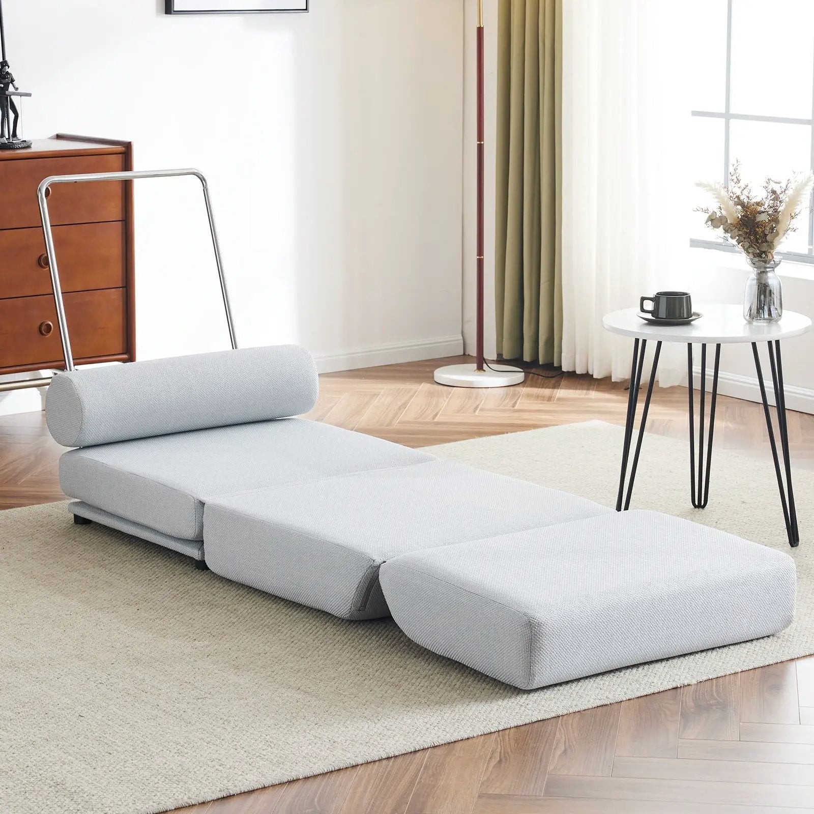 Foldable Single Chair Sofa Bed With Pillow, Easy To Store, Breathable And Wearable by HouseOfZazla