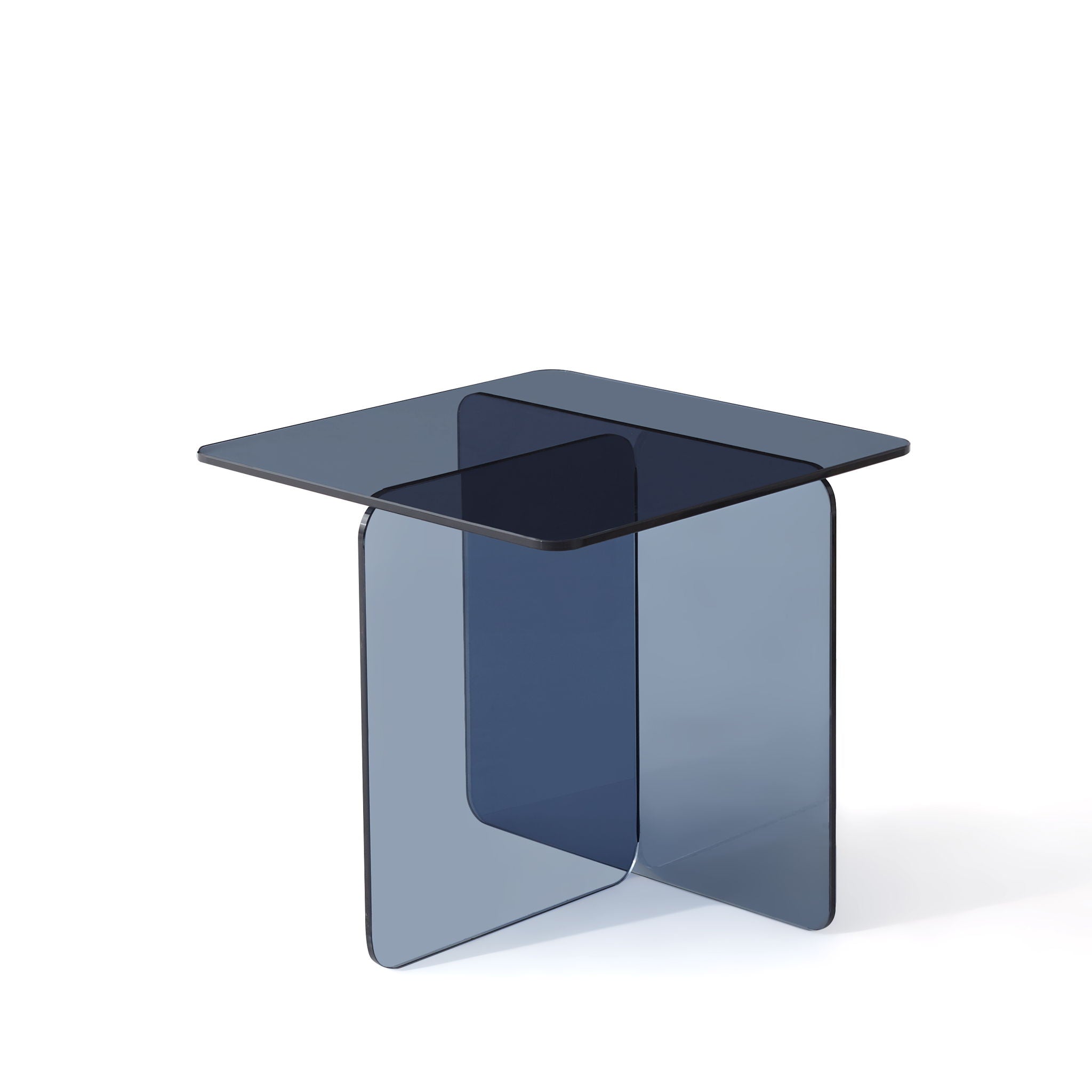 Modern Transparent Tempered Glass Sidetable by HouseOfZazla