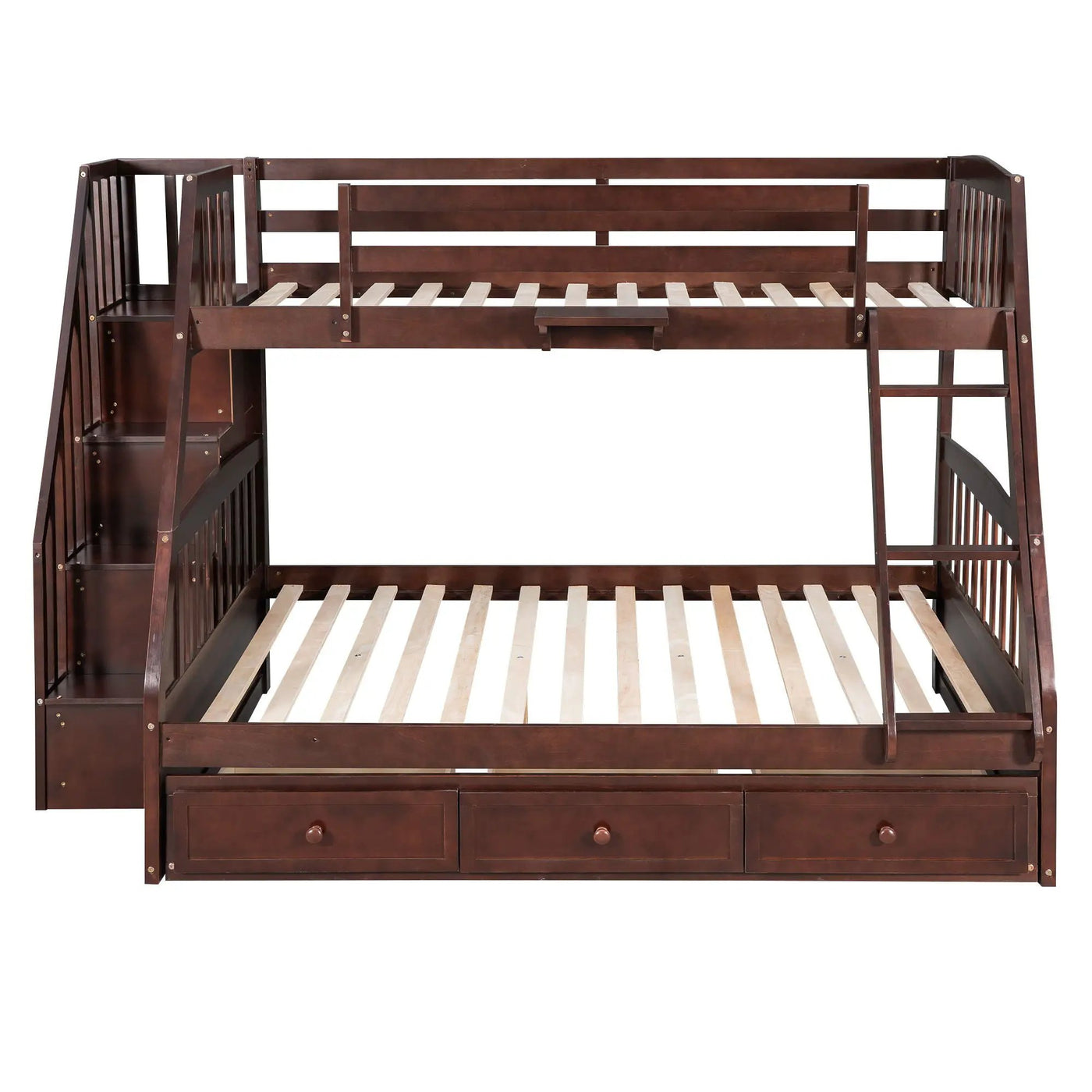 Bunk Bed With Drawers, Ladder And Storage Staircase by Unique Piece Furniture