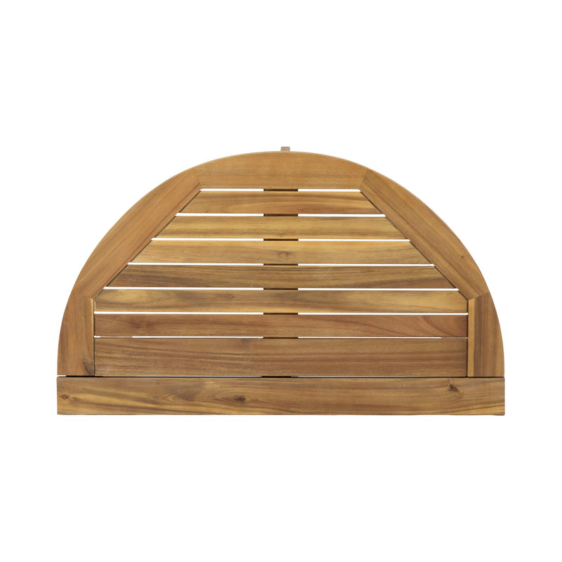 Outdoor Half Round Folding Acacia Wood Bistro Table by HouseOfZazla