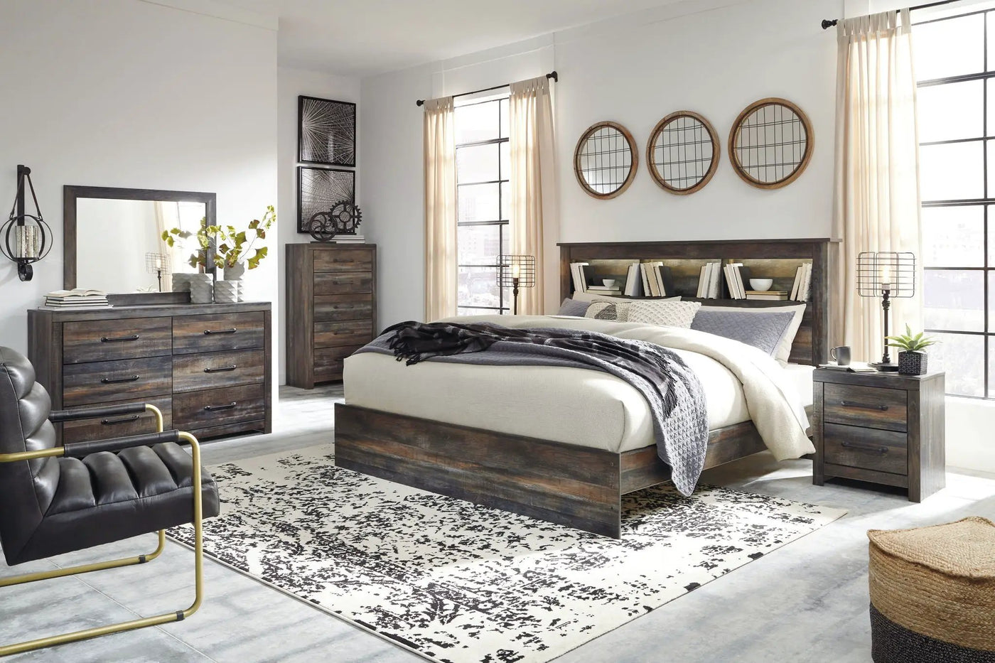 Drystan - Panel Bookcase Bed by Unique Piece Furniture