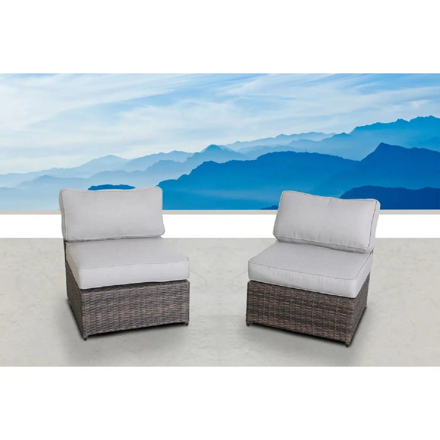 Armless Patio Chair With Cushions by HouseOfZazla