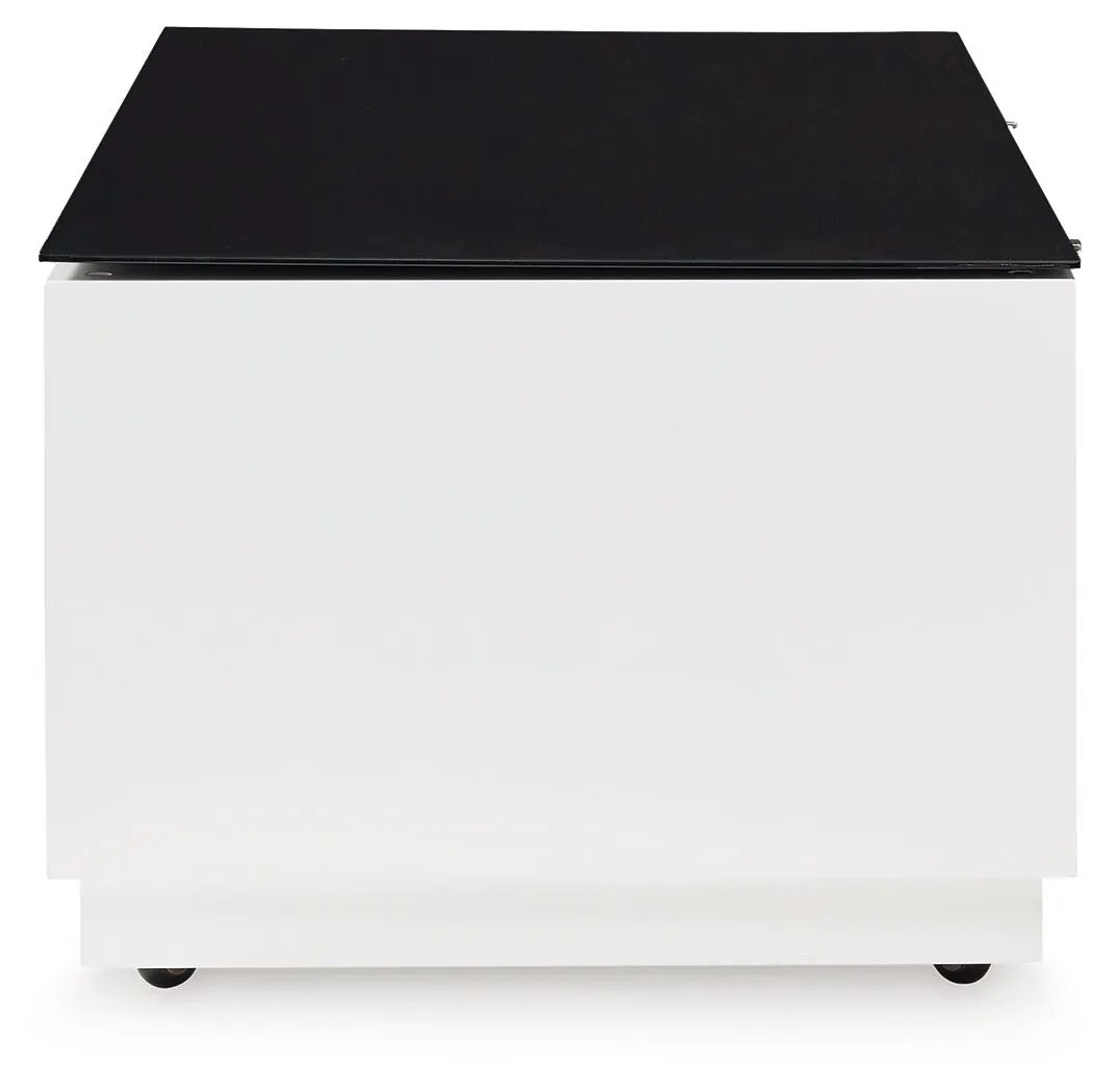 Gardoni - Rectangular Cocktail Table - White / Black by Unique Piece Furniture