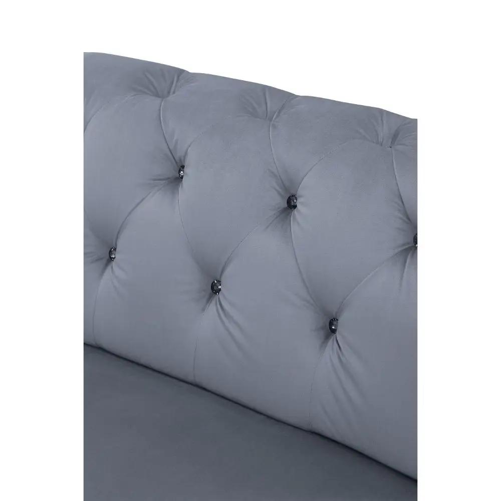 Bois II - Modular Wedge - Gray Velvet by Unique Piece Furniture
