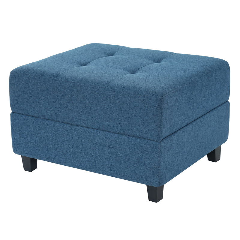 Navy Tufted Ottoman by HouseOfZazla