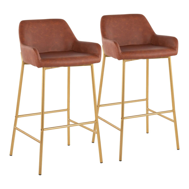 Daniella - Contemporary / Glam Fixed Height Bar Stool (Set of 2) by Unique Piece Furniture