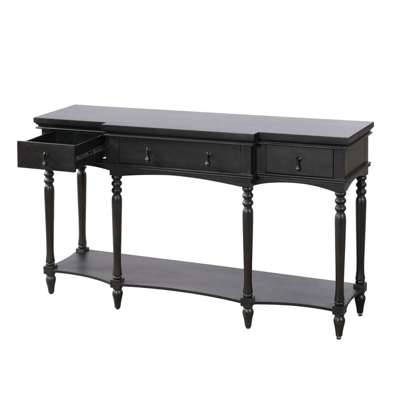 Retro Console Table With 3 Soft Close Drawers by HouseOfZazla