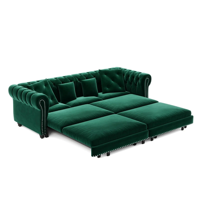 3 In 1 Pull Out Sofa Bed With Movable Ottoman by HouseOfZazla